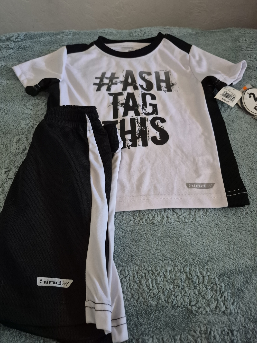 Ing Kids Black & White 'HASH TAG THIS' Matching Set